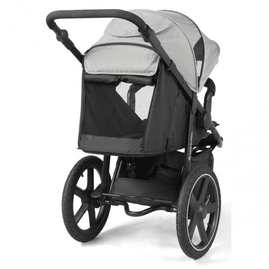 Ickle Bubba Venus Prime Jogger Stroller i-Size Travel System Bundle with Isofix Base, Space Grey