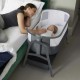 Ickle Bubba Bubba&Me Bedside Crib - Space Grey