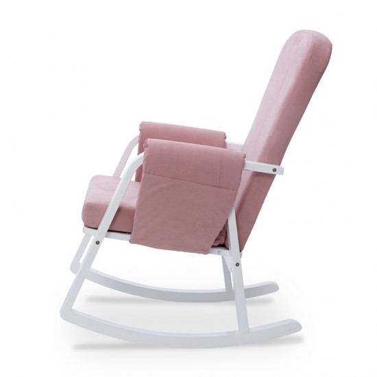 Ickle Bubba Dursley Rocking Chair, Blush Pink