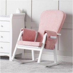 Ickle Bubba Dursley Rocking Chair, Blush Pink