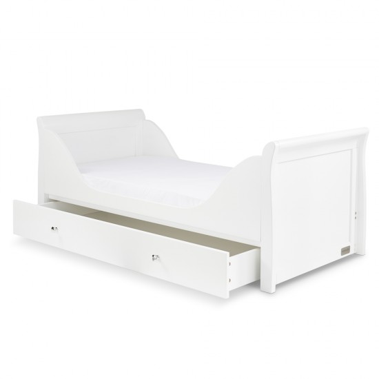 Ickle Bubba Snowdon Classic Sleigh 2 Piece Room Set with Mattress, White