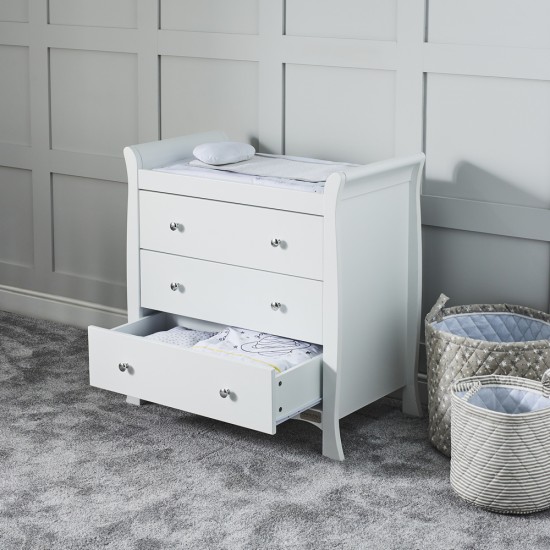 Ickle Bubba Snowdon Changing Unit / Chest Drawers, White