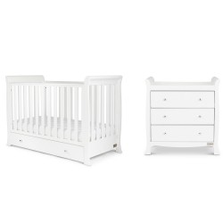 Ickle Bubba Snowdon 4 in 1 Mini 2 Piece Room Set with Mattress, White