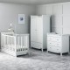 Ickle Bubba Snowdon 4 in 1 Mini 3 Piece Room Set with Mattress, White