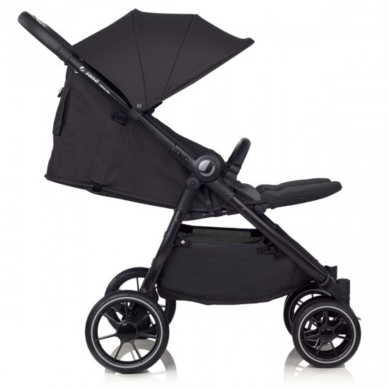 Jane Twinlink Pushchair + 2 Smart Carrycots, Cold Black