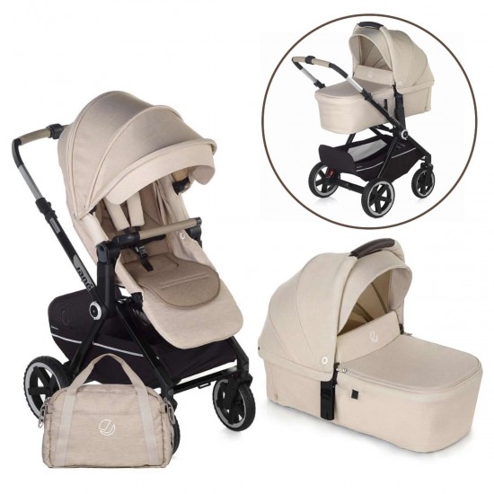 Jane Crosslight-3 + Sweet 2 in 1 Pram, Desert