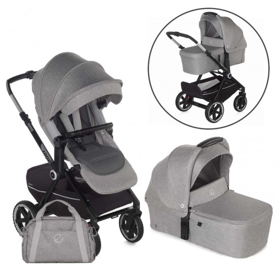 Jane Crosslight-3 + Sweet 2 in 1 Pram, Dim Grey