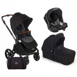 Jane Muum 4 + Sweet + Koos iSize 3 in 1 Travel System, Cold Black