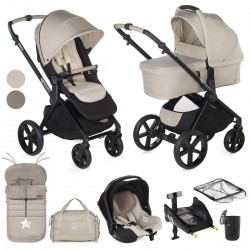 Jane Muum 4 + Sweet + Koos iSize, 10 Piece Travel System Bundle, Desert