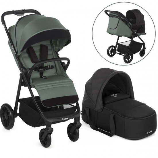 Jane Ruler Pushchair + Smart Carrycot Bundle, Botanic