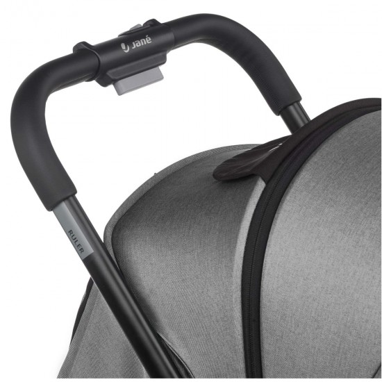 Jane Ruler Pushchair + Smart Carrycot Bundle, Dim Grey