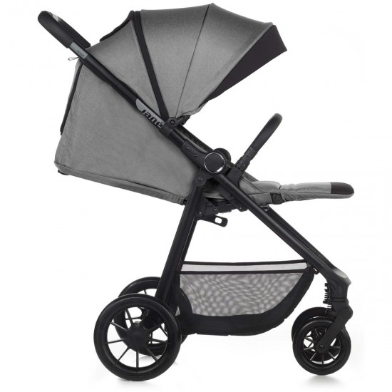 Jane Ruler Pushchair + Smart Carrycot Bundle, Dim Grey