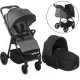 Jane Ruler Pushchair + Smart Carrycot Bundle, Dim Grey