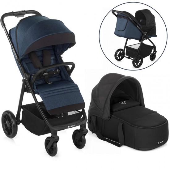 Jane Ruler Pushchair + Smart Carrycot Bundle, Seal