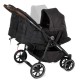 Jane Twinlink Pushchair, Cold Black