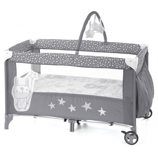 Jane Duo Level Travel Cot & Toys, Stars