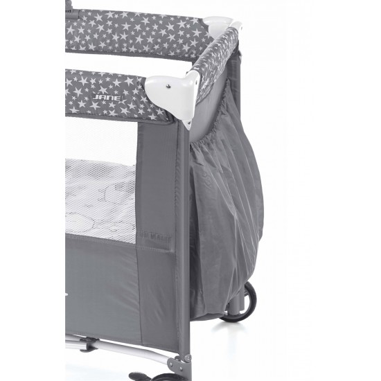 Jane Duo Level Travel Cot & Toys, Stars