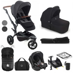 Jane Trider + Sweet + Koos iSize, 10 Piece Travel System Bundle, Cold Black