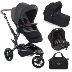 Jane Trider + Sweet + Koos iSize 3 in 1 Travel System, Cold Black