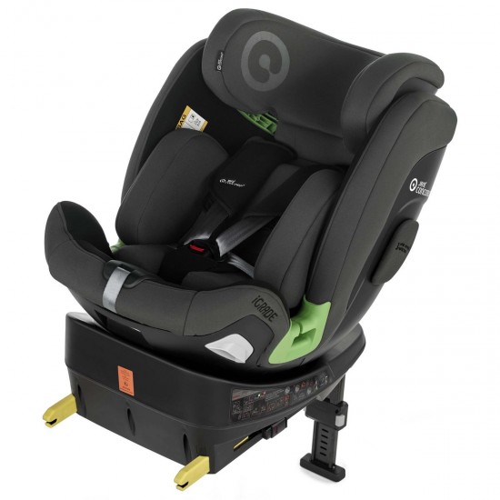 Jane iGrade 360º Rotating i-Size Car Seat 40-150cm, 0-12 Years, Matt Black