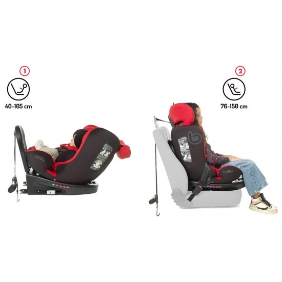 Jane Be Cool Easy i-Size 360 Swivel Car Seat 40-150cm, 0-12 Years - Race