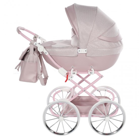 Junama Dolce Dolls Pram, Pink