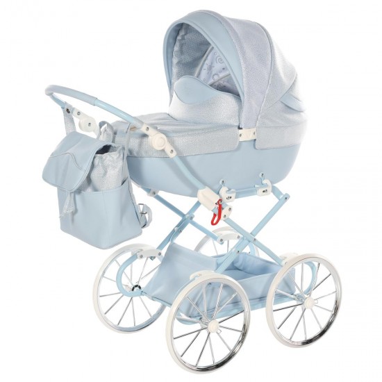 Junama Dolce Dolls Pram, Blue