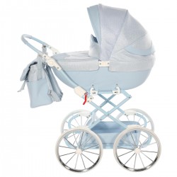 Junama Dolce Dolls Pram, Blue