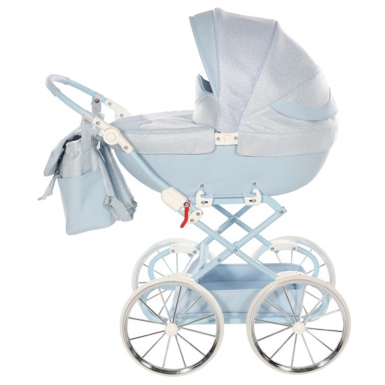 Junama Dolce Dolls Pram, Blue