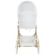 Junama Dolce Dolls Pram, White Gold