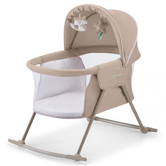 Kinderkraft LOVI 3-in-1 Rocker Crib, Beige