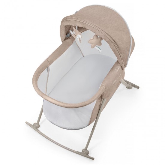 Kinderkraft LOVI 3-in-1 Rocker Crib, Beige