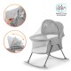 Kinderkraft LOVI 3-in-1 Rocker Crib, Grey