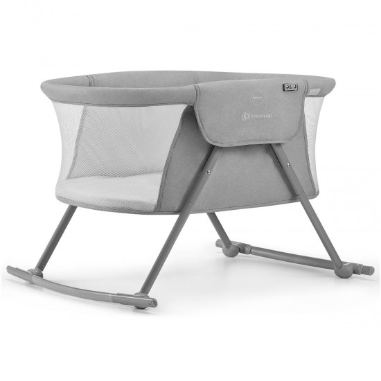 Kinderkraft LOVI 3-in-1 Rocker Crib, Grey