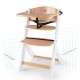 Kinderkraft ENOCK Highchair, White/Natural