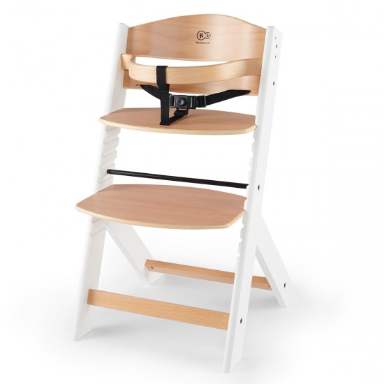 Kinderkraft ENOCK Highchair, White/Natural