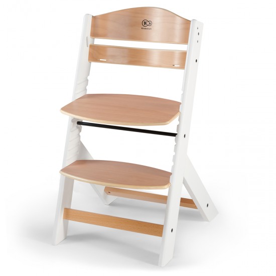 Kinderkraft ENOCK Highchair, White/Natural