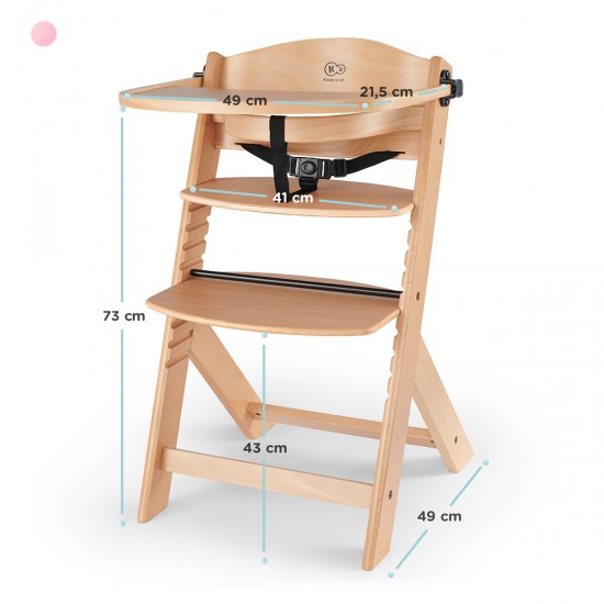 Kinderkraft ENOCK Highchair, Natural