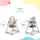 Kinderkraft LASTREE Highchair, Grey