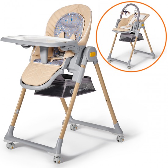 Kinderkraft LASTREE Highchair, Wood