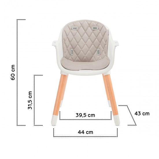 Kinderkraft SIENNA Highchair, Grey