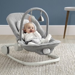 Mamas & Papas Wave Rocker Baby Bouncer Chair, Grey Melange