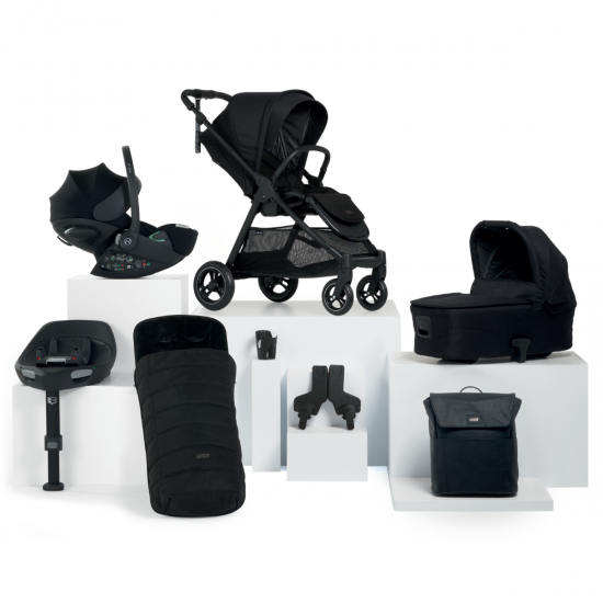 Mamas & Papas Flip XT3 8 Piece Cloud G Isofix Travel System Bundle, Ink