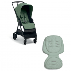 Mamas & Papas Libro Stroller + Memory Foam Liner Bundle, Bay Green