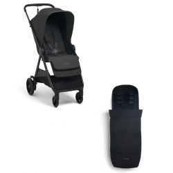 Mamas & Papas Libro Stroller + Footmuff Bundle, Liquorice