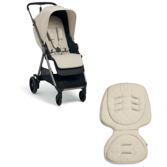 Mamas & Papas Libro Stroller + Memory Foam Liner Bundle, Morell