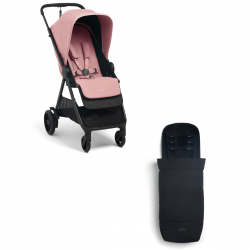 Mamas & Papas Libro Stroller + Footmuff Bundle, Peony Pink