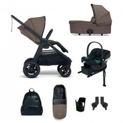 Mamas & Papas Ocarro 8 Piece Aton B2 Isofix Travel System Bundle, Cafe