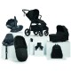 Mamas & Papas Ocarro 8 Piece Cloud T Isofix Travel System Bundle, Jet