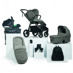 Mamas & Papas Ocarro 8 Piece Aton B2 Isofix Travel System Bundle, Mercury